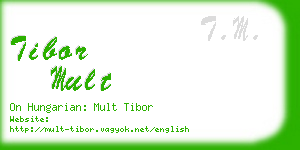 tibor mult business card